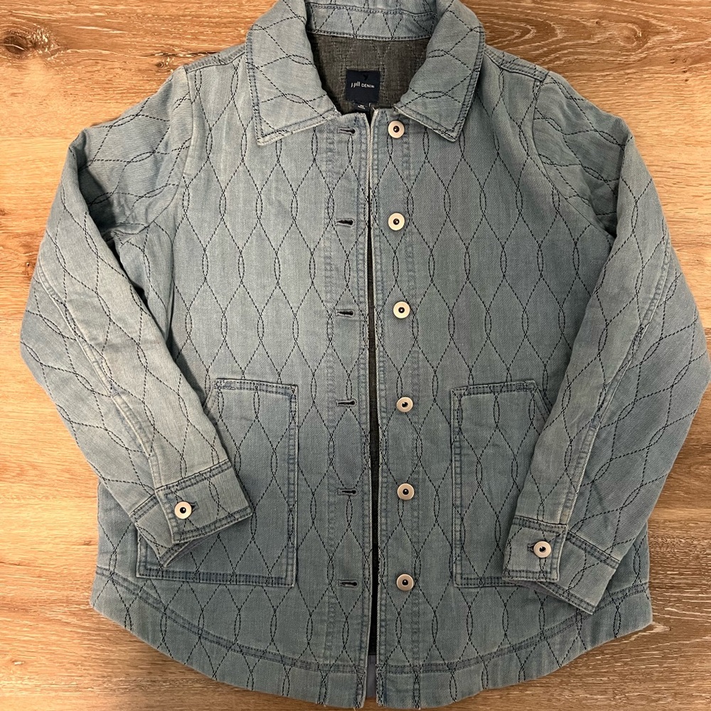 Women’s Quilted denim jacket- XS Petite